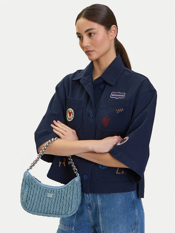 Tommy Jeans Tommy Jeans Torbica Tjw Iconic Shoulder Denim AW0AW17301 Plava