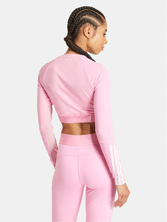 adidas adidas Тениска от техническо трико Hyperglam Training IN6775 Розов Slim Fit