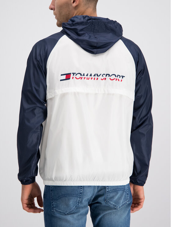 Tommy Sport Tommy Sport Wiatrówka S20S200143 Biały Regular Fit