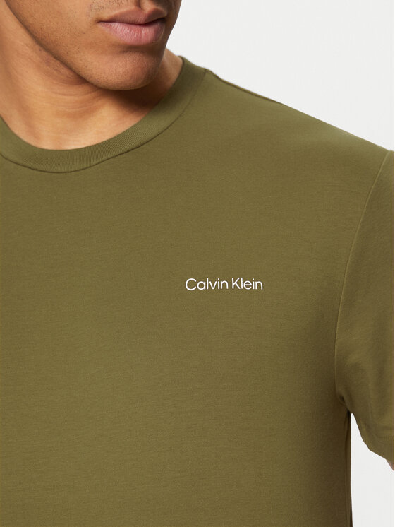 Calvin Klein Calvin Klein Tricou Micro Logo K10K109894 Verde Regular Fit