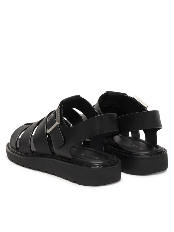 Calvin Klein Calvin Klein Szandál Sq Molded Sndl Fisher Lth HW0HW02870 Fekete