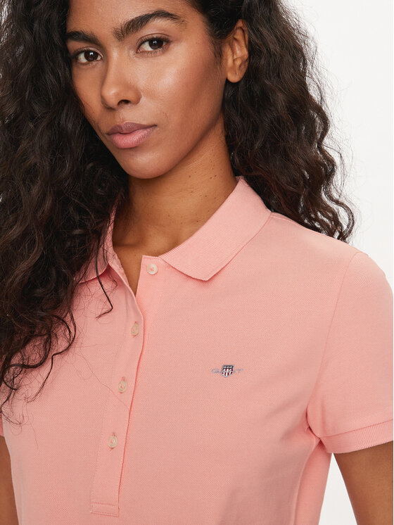 Gant Gant Polo majica Shield 4200870 Koral Slim Fit