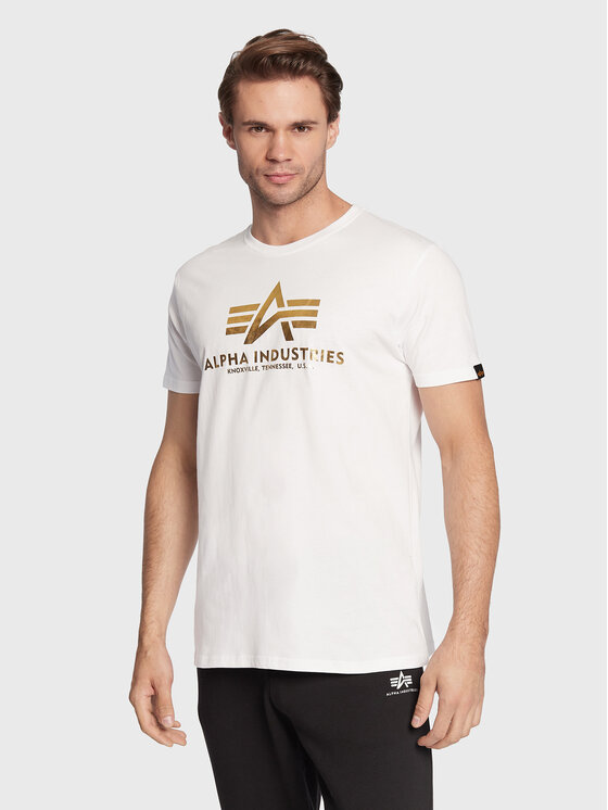 alpha industries t shirt white