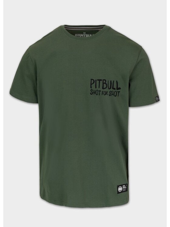 PITBULL PITBULL T-Shirt SHOT FOR SHOT Zielony Regular Fit