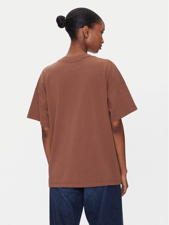 ViCOLO ViCOLO T-Shirt RD0119 Hnědá Regular Fit