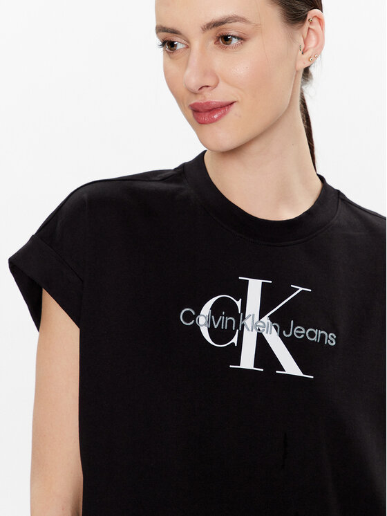Calvin Klein Jeans Calvin Klein Jeans Tricou J20J220717 Negru Relaxed Fit