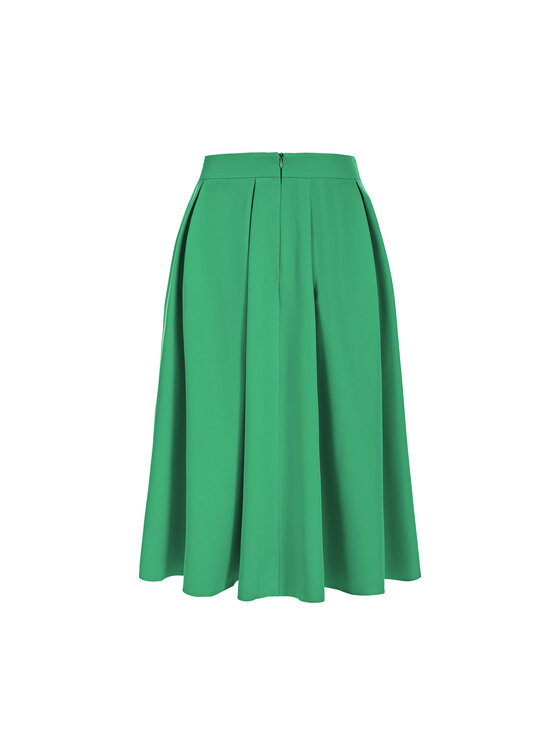 NIFE NIFE Midi sukně SP69 Zelená Regular Fit