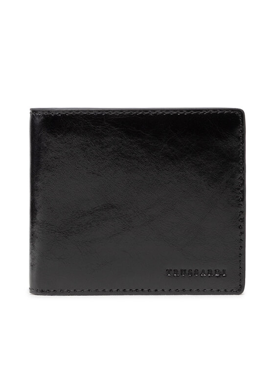 Trussardi Trussardi Портфейл Bifold Wallet Card Holder 71W00176 Черен