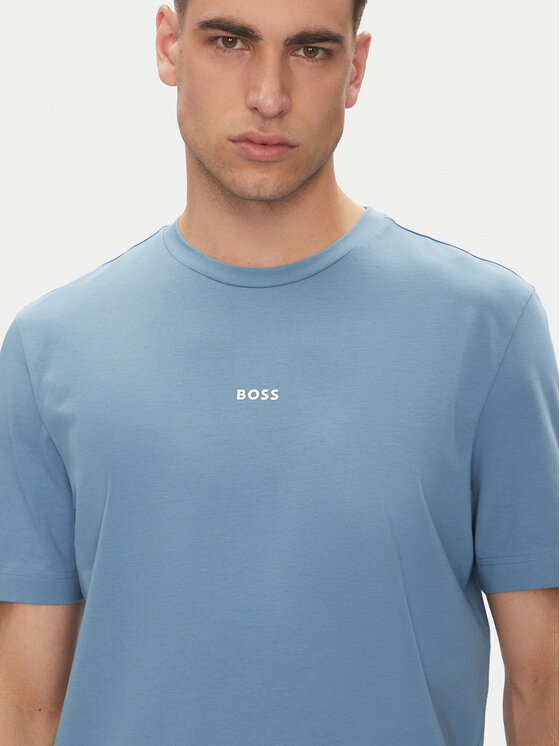 BOSS BOSS Marškinėliai Tchup 50473278 Mėlyna Relaxed Fit