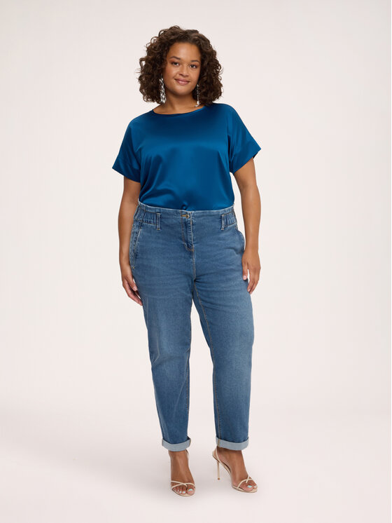 Fiorella Rubino Fiorella Rubino T-Shirt G0D3L009276N034 Niebieski Regular Fit