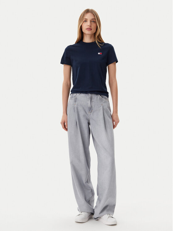 Tommy Jeans Tommy Jeans T-Shirt DW0DW20153 Σκούρο μπλε Regular Fit