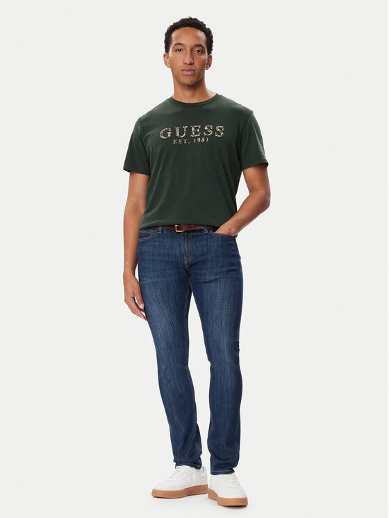 Guess Guess Džinsai M6BAN1 D2601 Tamsiai mėlyna Skinny Fit