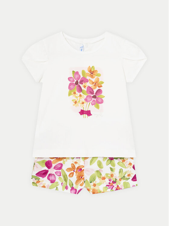 Mayoral Set tricou și pantaloni scurți 1234 Colorat Regular Fit
