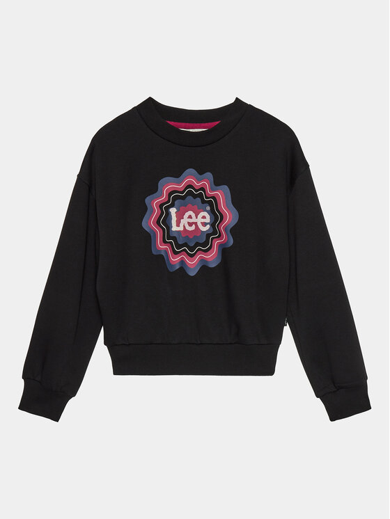 Lee Mikina Graphic Crew BB LEG5122 Čierna Regular Fit