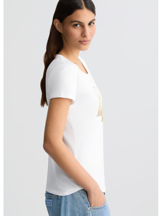 Liu Jo Liu Jo T-shirt WA5362JS923M9568 Bianco Regular Fit