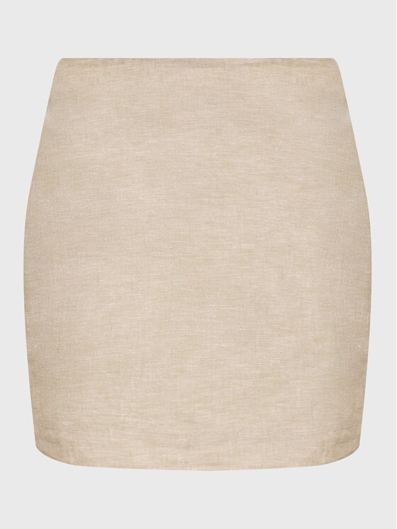 Gina Tricot Minigonna 19942 Beige Regular Fit, taglia : L