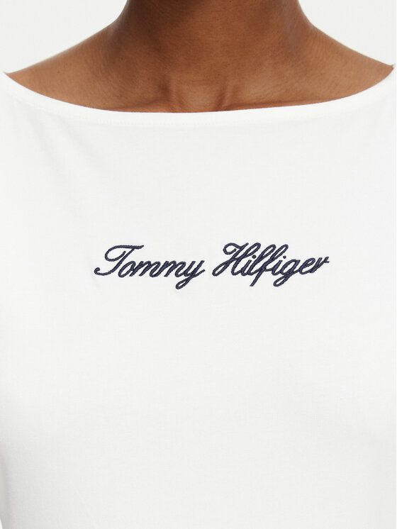 Tommy Hilfiger Tommy Hilfiger топ Classic WW0WW50947 Бял Regular Fit