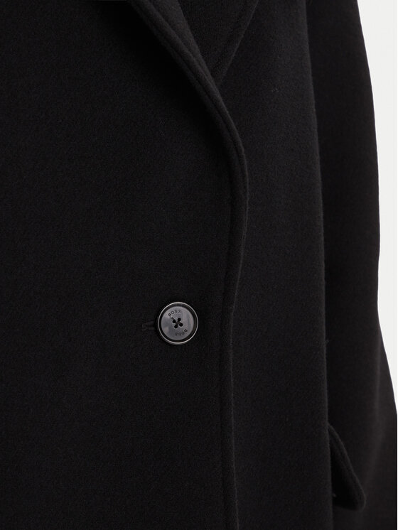 BOSS BOSS Cappotto di lana C_Calesara2 50548660 Nero Relaxed Fit