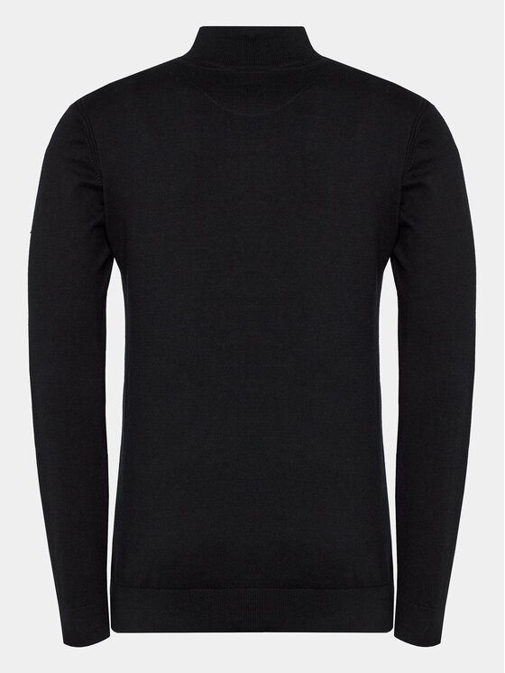 INDICODE INDICODE Pulover Liliamos 35-698 Negru Regular Fit