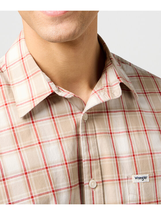 Wrangler Wrangler Camicia 112362768 Beige Regular Fit