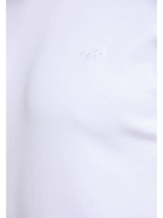Mustang Mustang T-shirt ALEX C EMBROIDERY Bianco Regular Fit