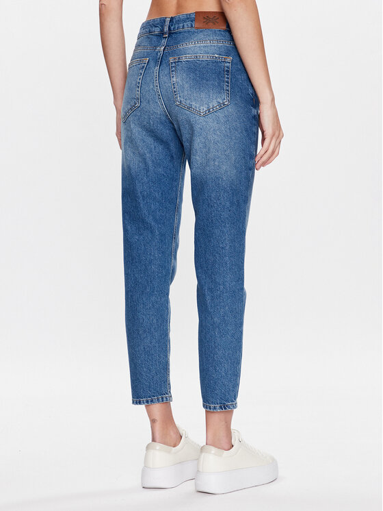 United Colors Of Benetton United Colors Of Benetton Jeans hlače 49BTDF02Z Modra Cropped Fit