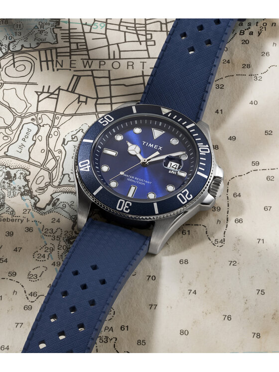 Timex Timex Zegarek TW2Y05000 Niebieski