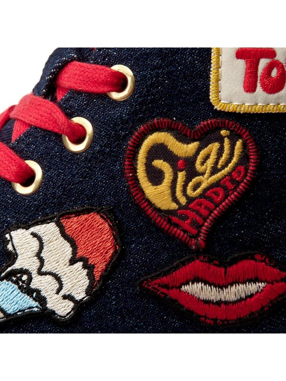 Tommy Hilfiger TOMMY HILFIGER Laisvalaikio batai High Top Sneaker Gigi Hadid 1C FW0FW01134