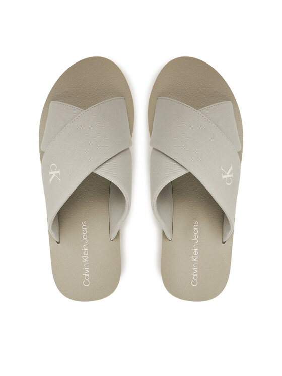 Calvin Klein Jeans Calvin Klein Jeans Klapki Cross Sandal Crxs Tx YM0YM01223 Szary