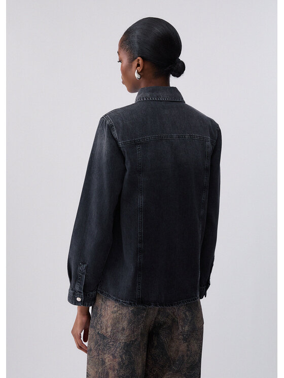 Liu Jo Liu Jo Koszula jeansowa UF6104D026887537 Czarny Regular Fit