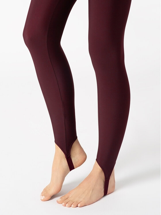 Miss LK Miss LK Legginsy MISSLKL Bordowy