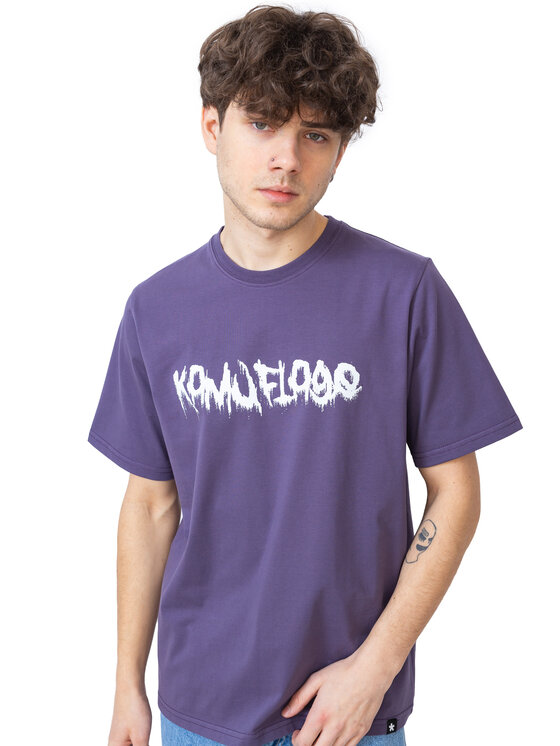 Kamuflage Kamuflage T-Shirt Abyss Fioletowy Oversize