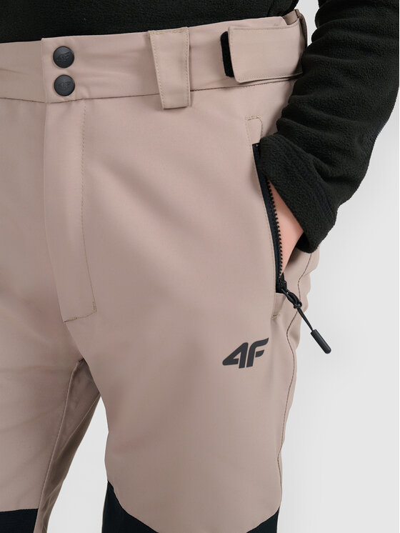 4F 4F Spodnie snowboardowe SNOWBOARD Brązowy jasny Regular Fit