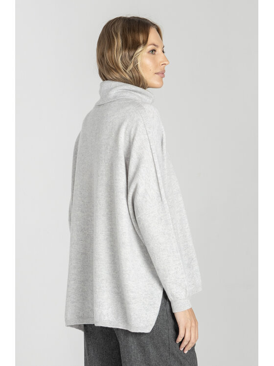 Deni Cler Milano Deni Cler Milano Sweter T-DC-S468-E5-90-82-1 Szary Regular Fit