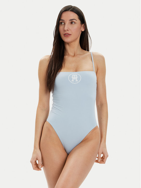 Tommy Hilfiger Tommy Hilfiger Costum de baie UW0UW05393 Albastru celest