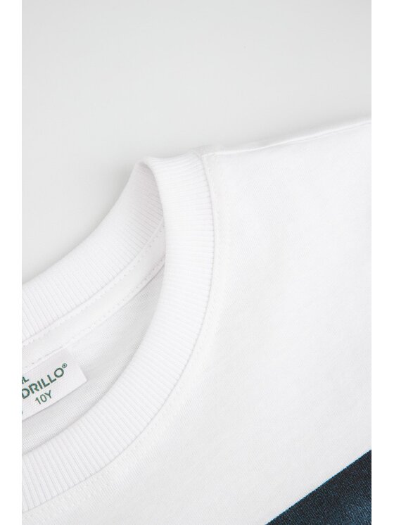 Coccodrillo Coccodrillo Tričko WC6143202IBJ-001 Biela Regular Fit