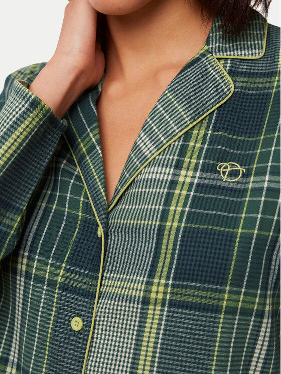 Triumph Triumph Camicia da notte Boyfriend NDW X Checks 10216520 Verde