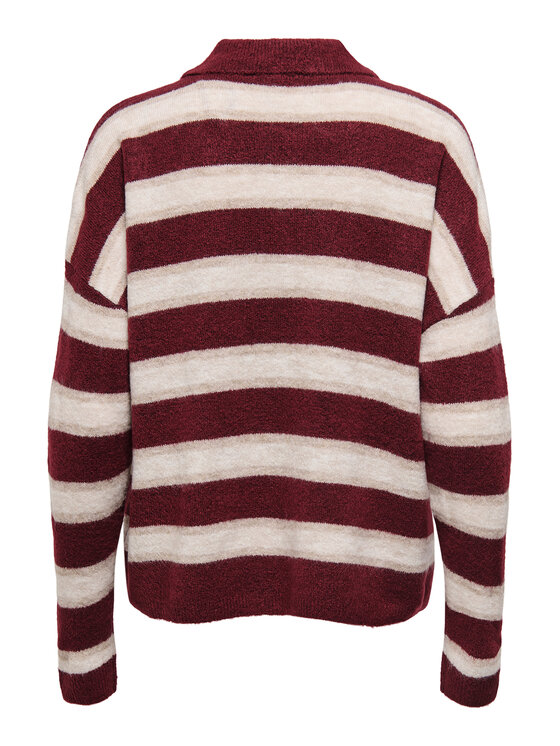 ONLY ONLY Sveter Talio 15358606 Bordová Regular Fit