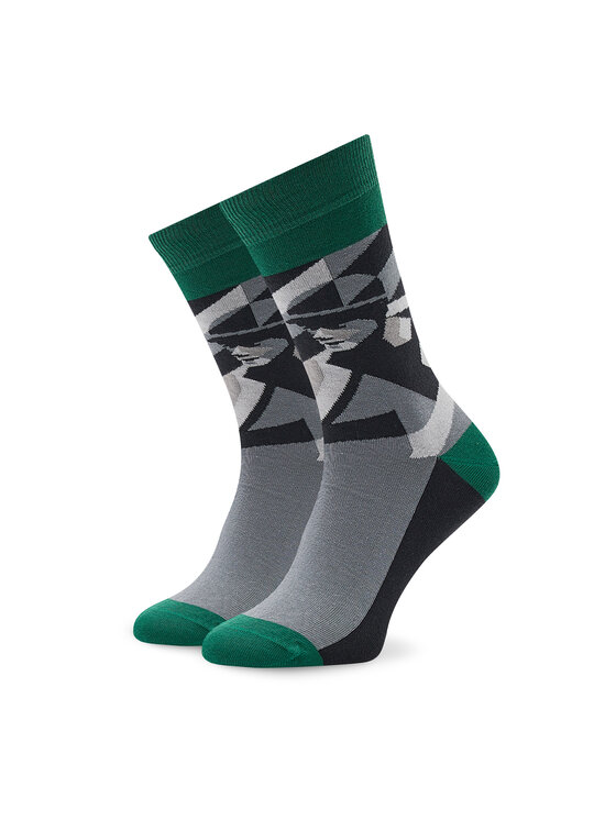 Stereo Socks Ilgos Unisex Kojinės Go Vegan Pilka