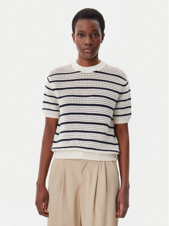 Tommy Hilfiger Tommy Hilfiger Pulover Pointelle WW0WW45950 Bej Regular Fit