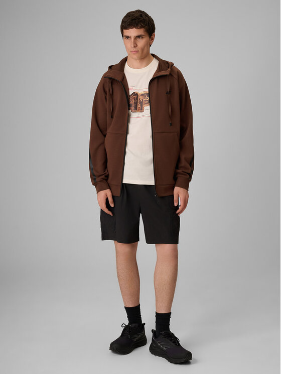 4F 4F T-Shirt LIMITLESS DESERT Biały Regular Fit