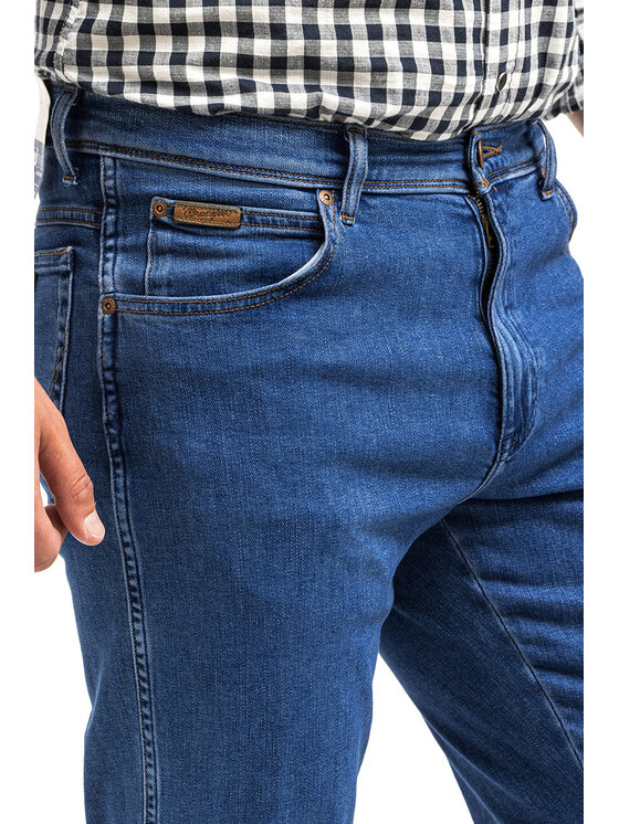 Wrangler Wrangler Jeansy TEXAS SLIM Niebieski Slim Fit