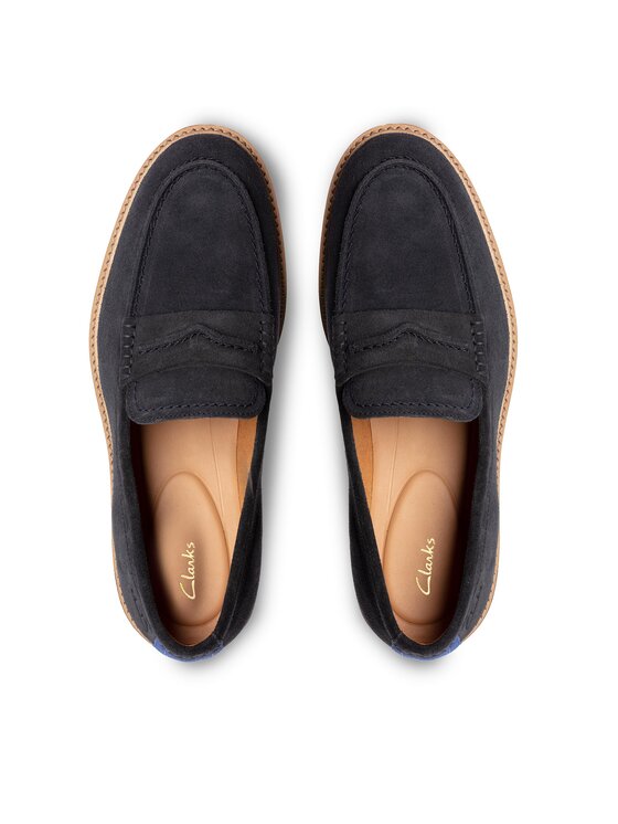 Clarks Clarks Lordsy Atticus LTSlip 26172441 Tmavomodrá