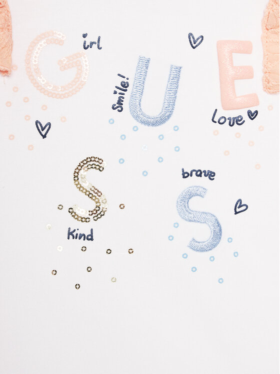 Guess Guess Komplet t-shirt i legginsy A4GG03 K6YW4 Pomarańczowy Regular Fit