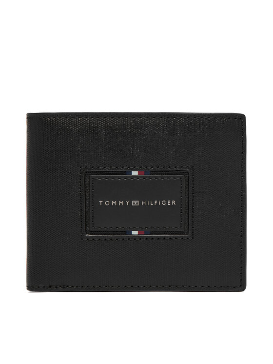 Tommy Hilfiger Portofel Th Foundation Cc And Coin AM0AM14506 Negru