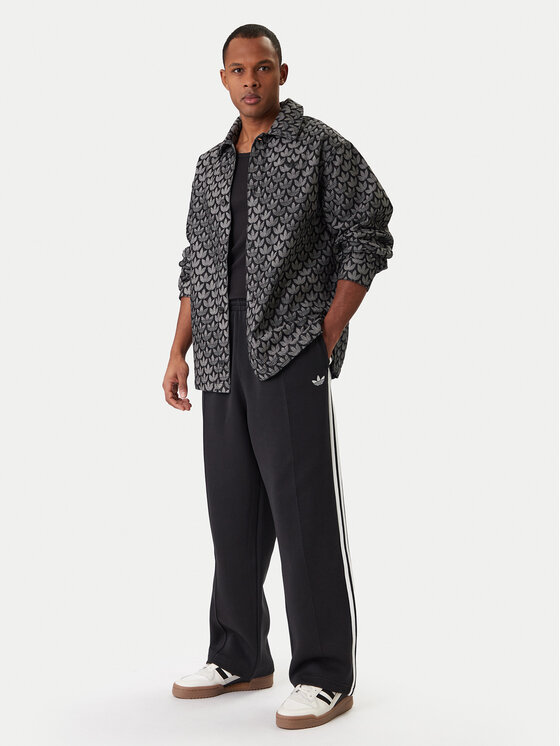 adidas adidas Spodnie dresowe adicolor Spacer Track JX1506 Czarny Baggy Fit