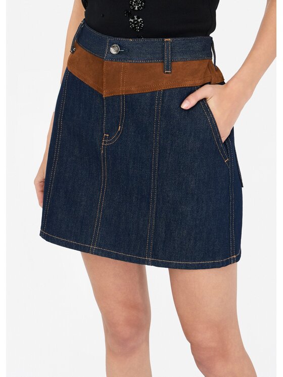 Liu Jo Liu Jo Gonna di jeans UF5085DS07377000 Celeste Regular Fit