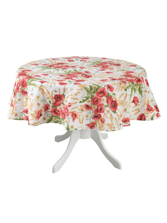 Roseberry Home Roseberry Home Obrus z motywem maków Poppy Czerwony