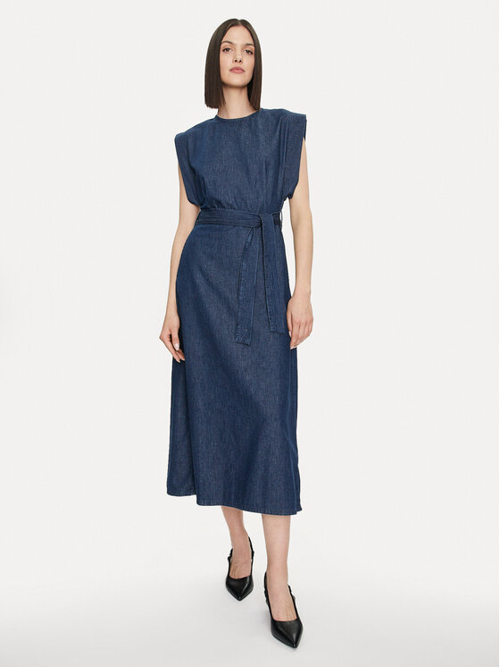 United Colors Of Benetton United Colors Of Benetton Rochie de blugi 4PMVDV084 Albastru Regular Fit