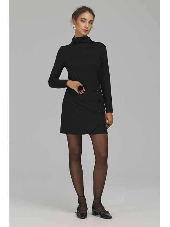 NIFE NIFE Bluzka B235 Czarny Slim Fit